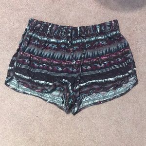 Tribal patterned shorts